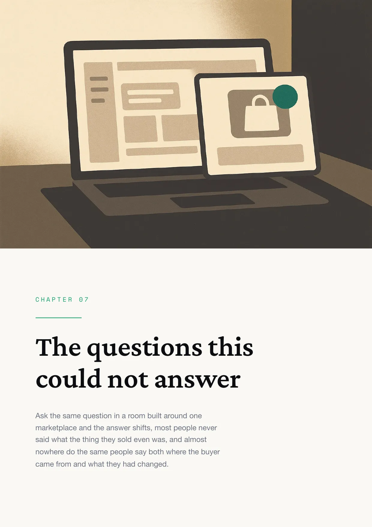 Chapter 7: The questions this could not answer