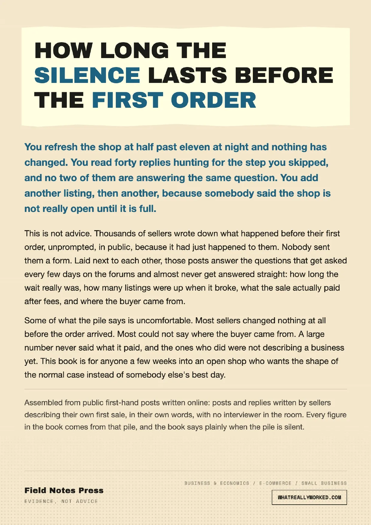 Back cover: The back