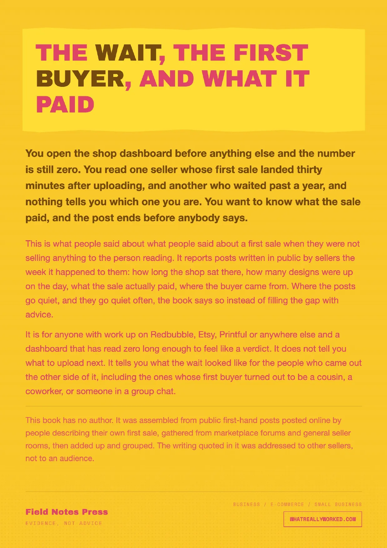Back cover: The back