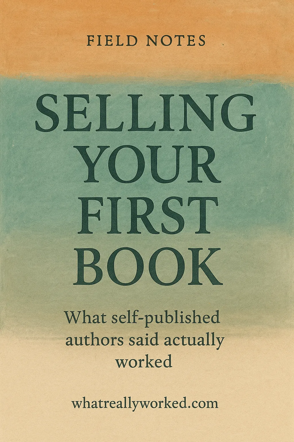 The jacket of book 03, Selling Your First Book